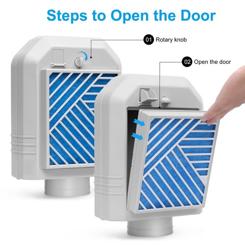 Indoor Dryer Vent, Indoor dryer vent kit with Upgraded Patented Safety Remind... - Picture 4 of 8