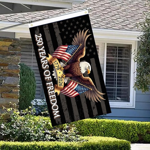 250 Years of Freedom American Flag 3X5 Ft,250Th Anniversary USA 1776-2026, Patri - Picture 2 of 8