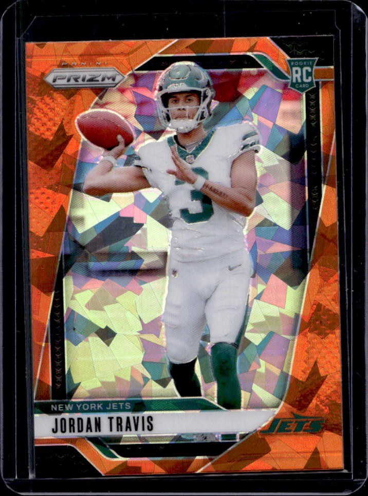 2024 Prizm Jordan Travis RC Orange Ice Rookie #359 Jets