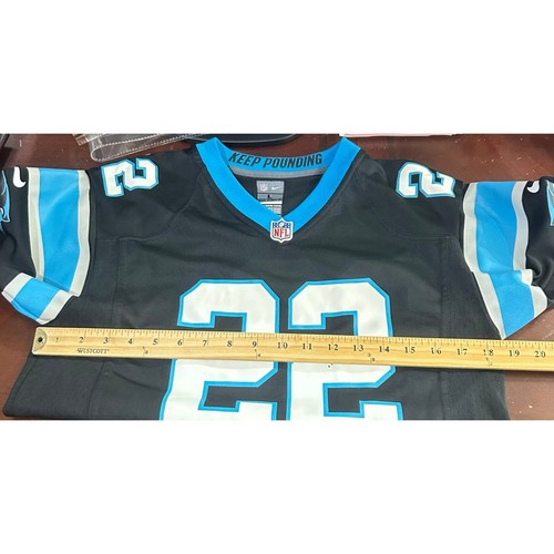 Carolina Panthers Jersey Youth L 14/16 Black McCaffrey 22 Nike NFL On Field - Picture 7 of 11