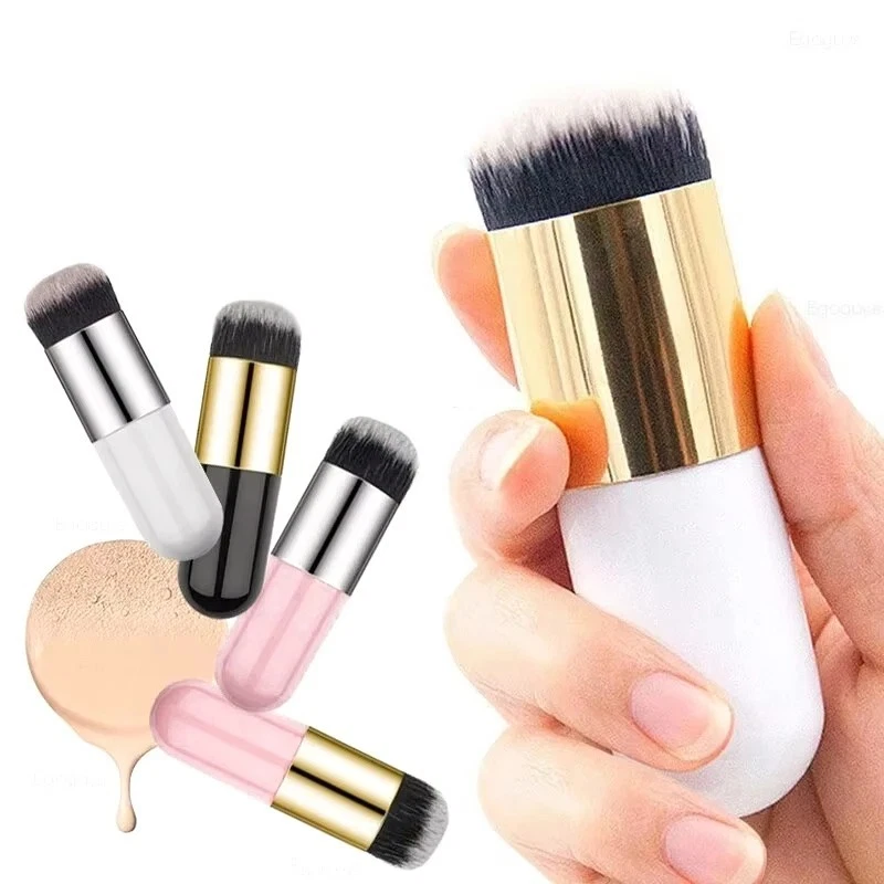 Pincel de maquiagem Pro Kabuki – base plana, blush, contorno e pó ferramenta cosmética - Imagem 2 de 4