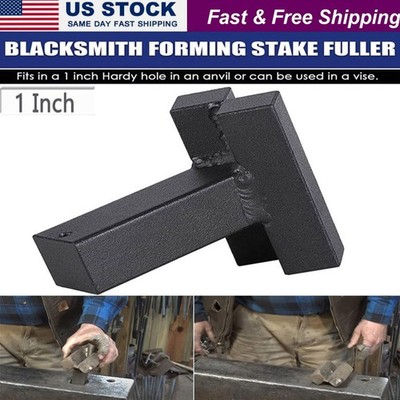 Blacksmith 1'' Hardy V Swage Forming Stake Fuller Knife,Leaf,Armour,Forge Anvil