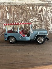 Vintage Tin Cragstan Deluxe Beach Jeep Made in Japan Friction Toy 1950s