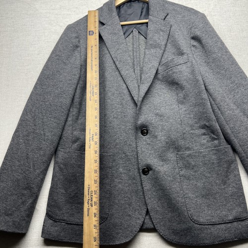 J. Crew Slim-Fit Casual Strick Unstrukturiert Blazer Herren Gr. M Preppy Büro Grau - Bild 8 von 17