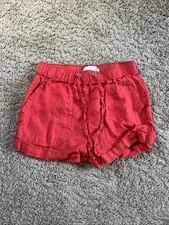 C&C California 100% Linen Pull-On Shorts Womens XS Vacation