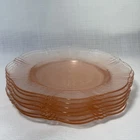 Vintage Set (7) Macbeth Evans American Sweetheart Pink Depression 5 7/8" Saucers