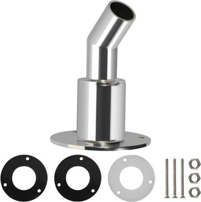 Stainless Steel 316 Bend Thru Hull Exhaust Skin 24mm Tube Pipe Marine Part