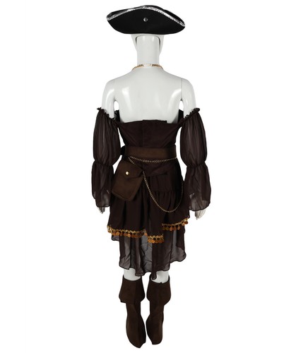 Elegantes Prinzessin Krieger Kostüm für Damen, Mittelalter Fantasy Outfit mit Zubehör - Bild 10 von 12