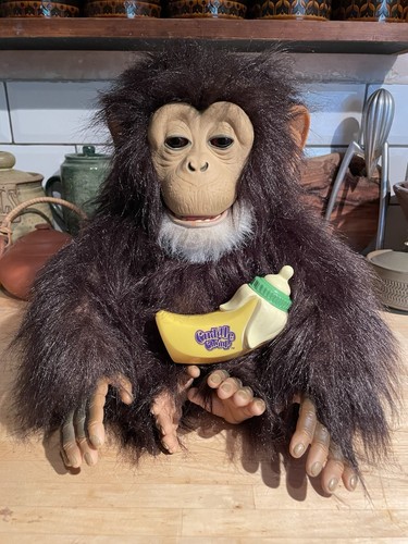 Fur Real Friends Cuddle Chimp & Banana Bottle Interactive Hasbro Tiger Electric - Picture 2 of 24