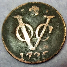 Certificate of Authenticity 1736 New York Penny VOC Holland Dutch Colonial Cent