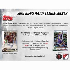 2020 Topps Major League Soccer MLS Hobby FACTORY New Sealed 20TOSMLS