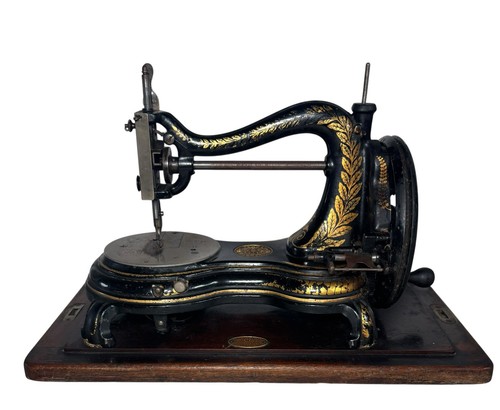 Jones Schwanenhals Handkurbel Nähmaschine Antik Lieferung an Princess of Wales - Bild 1 von 21