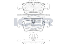 Bremsbelagsatz Hinten Ate-System für Mercedes W463 X164 W164 W251 04-18 Icer
