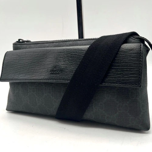 Sac bandoulière Gucci Gg taille suprême noir