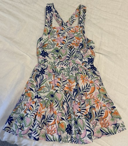 Vestido Polo Ralph Lauren Niñas Pequeñas Estampado Tropical Lino-Algodón Talla 3 - Imagen 3 de 6