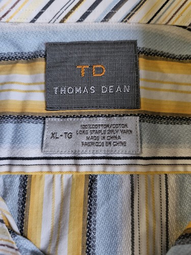 Thomas Dean Hemd Herren XL Flip Cuff gestreift - Bild 3 von 8