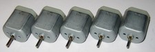 5 X Mabuchi FK-260 Motors - 12 to 24 VDC - 4630 RPM - 12 VDC