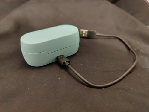Skullcandy Sesh Evo True Wireless Earbuds & Charging Case - Bluetooth Mic - Aqua - Picture 3 of 13