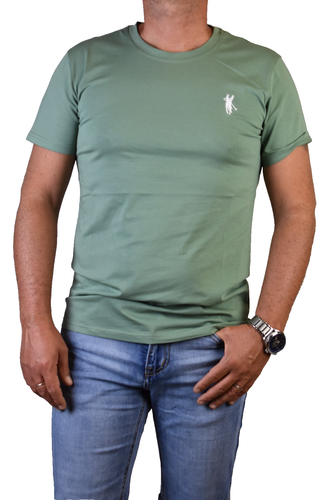 t shirt Uomo Maglietta a manica corta in cotone slim fit elasticizzata aderente - Picture 8 of 18