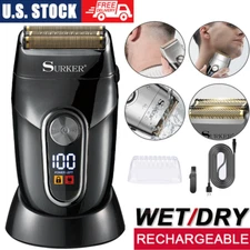 Surker Men's USB Electric Shaver Trimmer Razor Hair Beard Shaving Machine USA