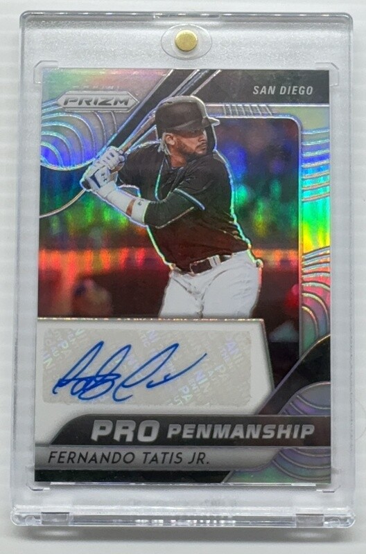 2020 Prizm Fernando Tatis Jr Pro Penmanship Silver Prizm Auto #PP-FT Padres