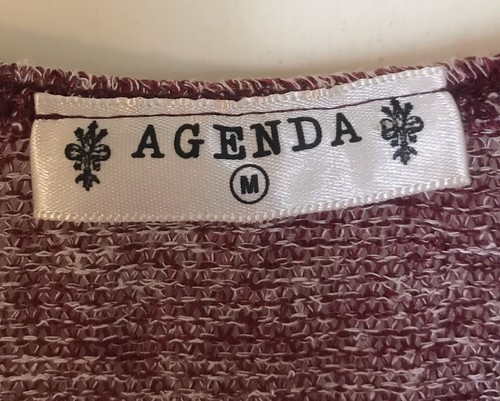 Agenda Junior Medium rot Elefantenmuster gewebtes Strick Top Shirt Tribal Kurzarm - Bild 3 von 5