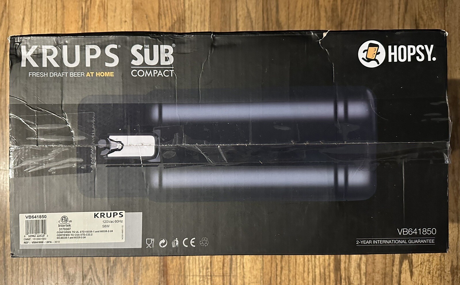 KRUPS Hopsy SUB Draft Beer Dispenser 67oz Black VB641850 eBay