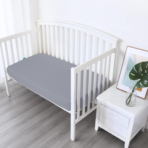 Sábanas ajustables para cuna suaves transpirables Sábanas para cuna para bebé 52"×28" Paquete de 4 opciones múltiples - Imagen 12 de 44