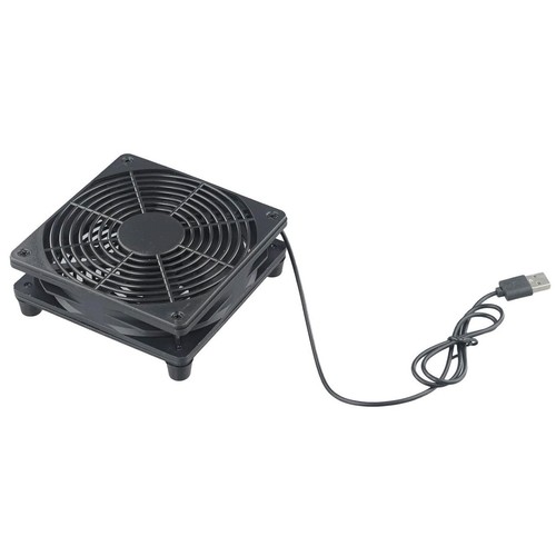 ✅VENTOLA PC PORTATILE USB CON INTERRUTTORE 120MM SILENZIOSA ANTIVIBRAZIONI NERO✅ - Foto 4 di 10