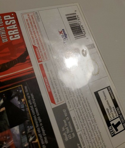 Red Steel (Nintendo Wii, 2006) Sticker Seal Variant not Wrapped New  - Picture 7 of 8