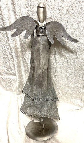 Stardust Angel Decor 17” Metal Mesh Porcelain By Regal Art & Gift - Picture 4 of 8