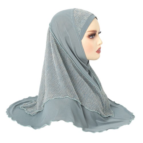 Pull On Wear Instant Women Muslim Hijab Turban Prayer Shawl Burqa Arab Headscarf - Picture 71 of 83