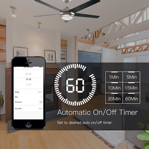 For Alexa Google Home Wifi RF Smart Ceiling Fan Light Wall Switch Remote Control - Picture 11 of 17