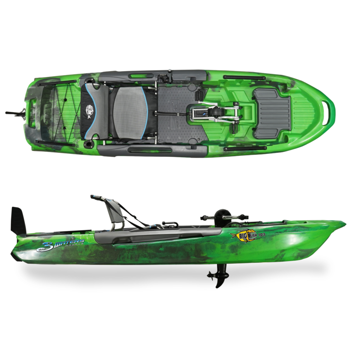 Bigfish 103 Pedal Kayak - Most colors in stock - Chesapeake