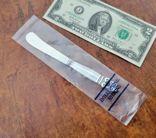 INTERNATIONAL SILVER Sterling Butter Knife/Spreader ROYAL DANISH-New/Mint/Sealed