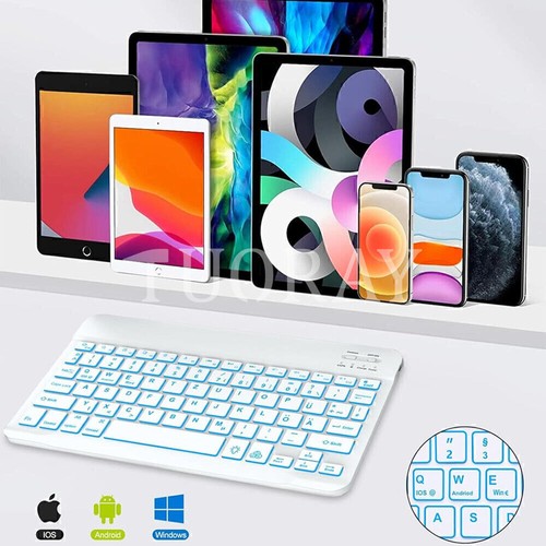 Bluetooth Tastatur mit 360 Drehbar Hülle Für iPad 10/9/8/7th Air 6 5 4 3 Pro 11 - Bild 142 von 165
