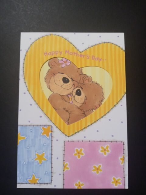 SUZY'S ZOO "HAPPY MOTHERS DAY -MOMMA & BABY BEAR" GREETING CARD