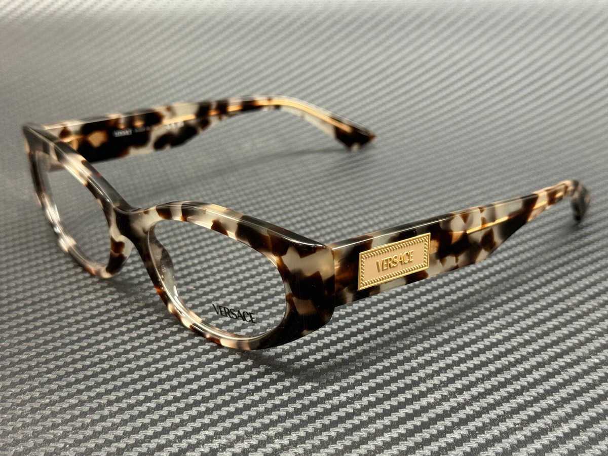 VERSACE VE3369 5498 Havana Grey Women's 53 mm Eyeglasses | eBay