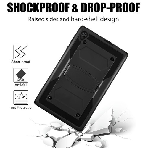 For Alcatel 3T/Joy 2 8 Inch Shockproof Defender Rubber Hard Kickstand Case Cover - Picture 72 of 91
