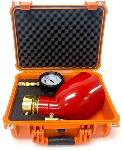 2-1/2" NST Hydrant Flow Test Swivel Diffuser 160Psi /2120GPM Gauge with Case NNI - 第 1/7 張圖片
