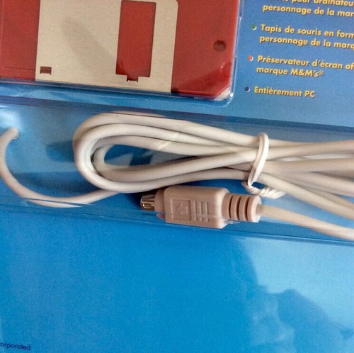 Kit informatique promotionnel souris d'ordinateur et tapis de souris pour PC Peanut M&M 2000 neuf dans son emballage d'origine - Photo 7 sur 10