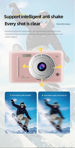 4K Digital Camera 5000W Pixel Retro CCD Portable Card Camera Entry-level Camera - Imagen 22 de 30