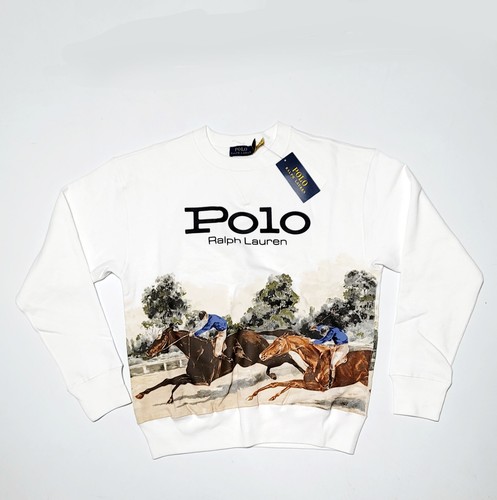 Polo Ralph Lauren Damen XS Wildpferde Fleece SWEATSHIRT Extra Small LS Pullover - Bild 14 von 24