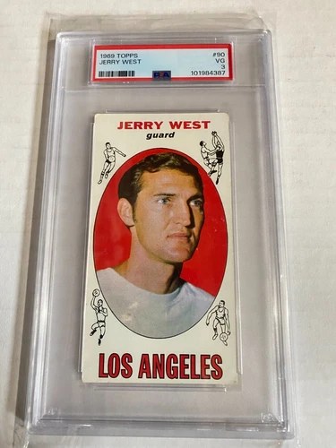 1969 Topps Basketball #90 Jerry West PSA-3