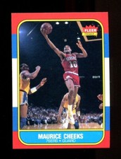 1986 Fleer Maurice Cheeks #16 Set Break