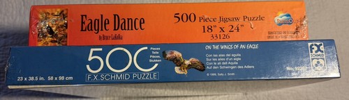 Vintage 500-Piece Puzzle Set - “Eagle Dance” & “On the Wings of an Eagle” - Picture 5 of 5