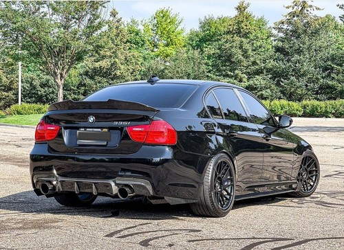 PSM Style Gloss Black Trunk Spoiler FOR BMW 3 Series SEDAN E90 335i 323i 325i M3 - Picture 2 of 7