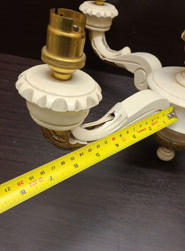 Candelabro tallado en madera estilo artesanal vintage 4x velas - Imagen 5 de 12