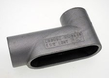 LB57, Eaton/Crouse Hinds 1-1/2" Conduit Body, Form 7, Feraloy iron alloy