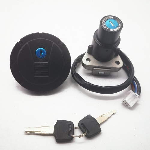 Ignition Switch Fuel Gas Cap Lock Key Set For Kawasaki KLR650 KLR 650 1987-2007 - Picture 1 of 8